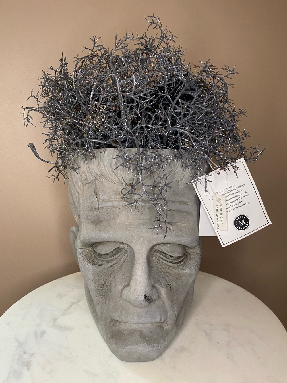 NWT Martha Stewart Frankenstein Bust / Planter
